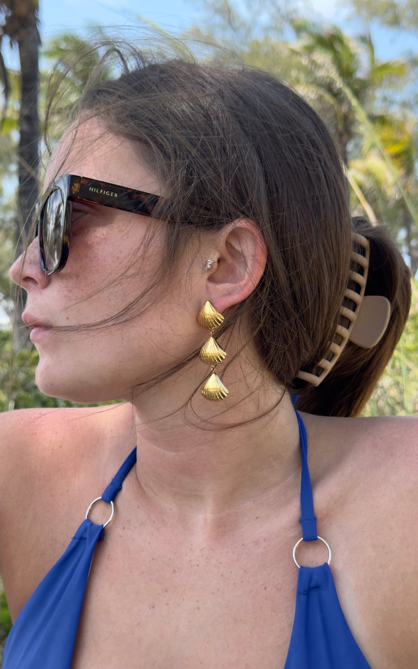 Sea Shell Dangle Earrings