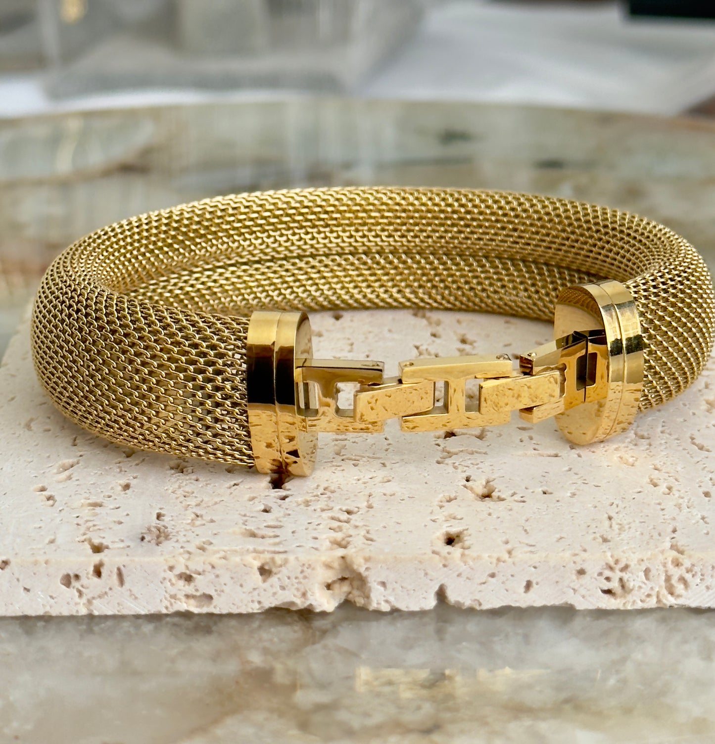 Chunky Textured Bangle Cuff