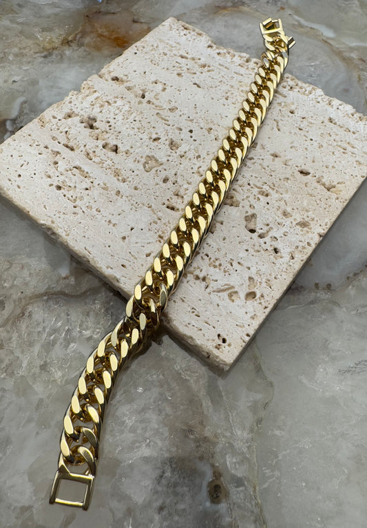 Chunky Cuban Style Bracelet (9MM)