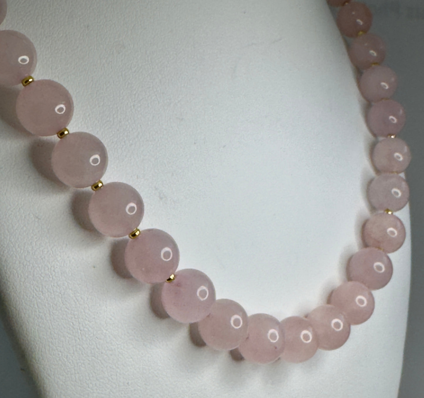 Rose Quartz Beaded Necklace