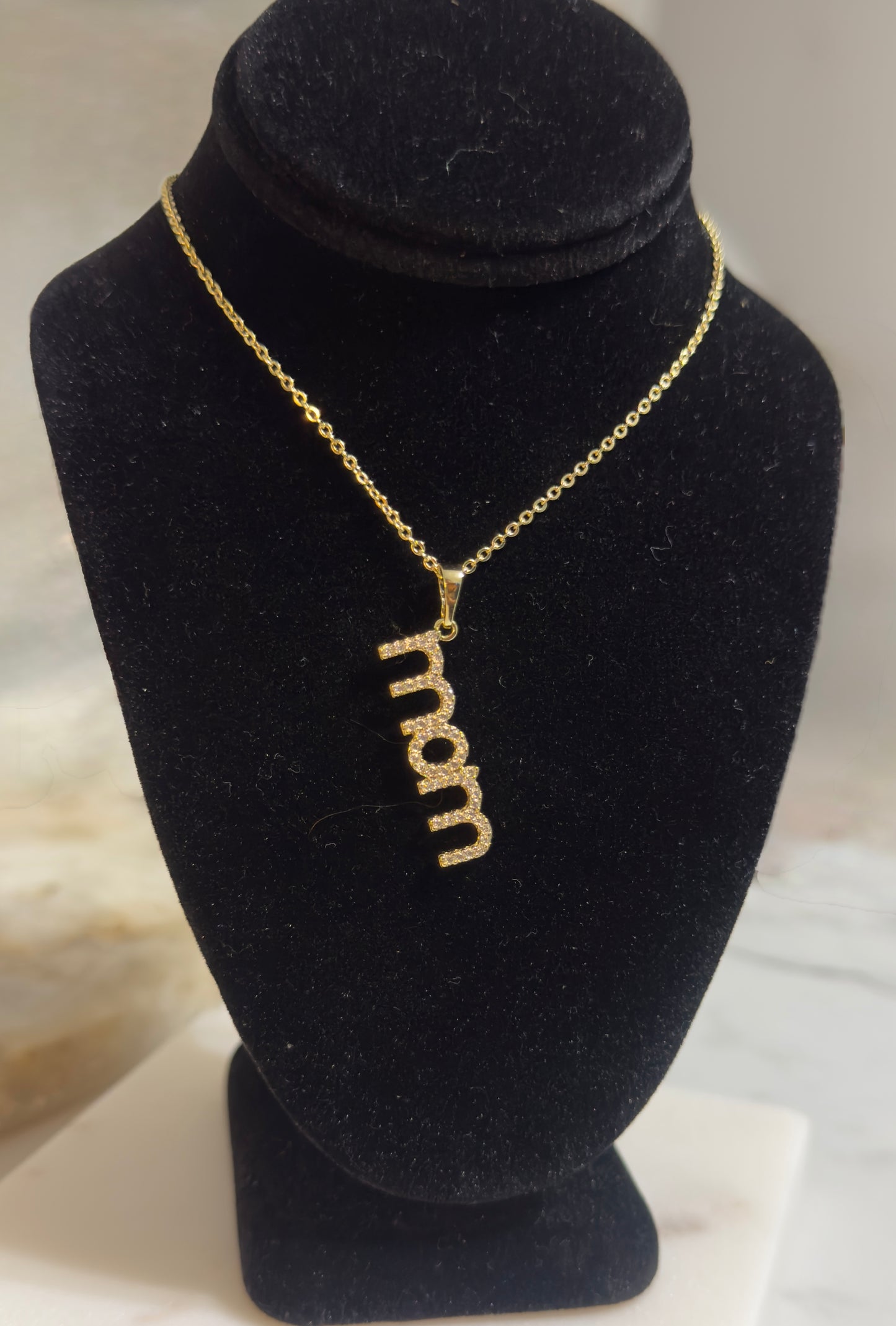 MOM Necklace – 14K Gold Plated  (18”)