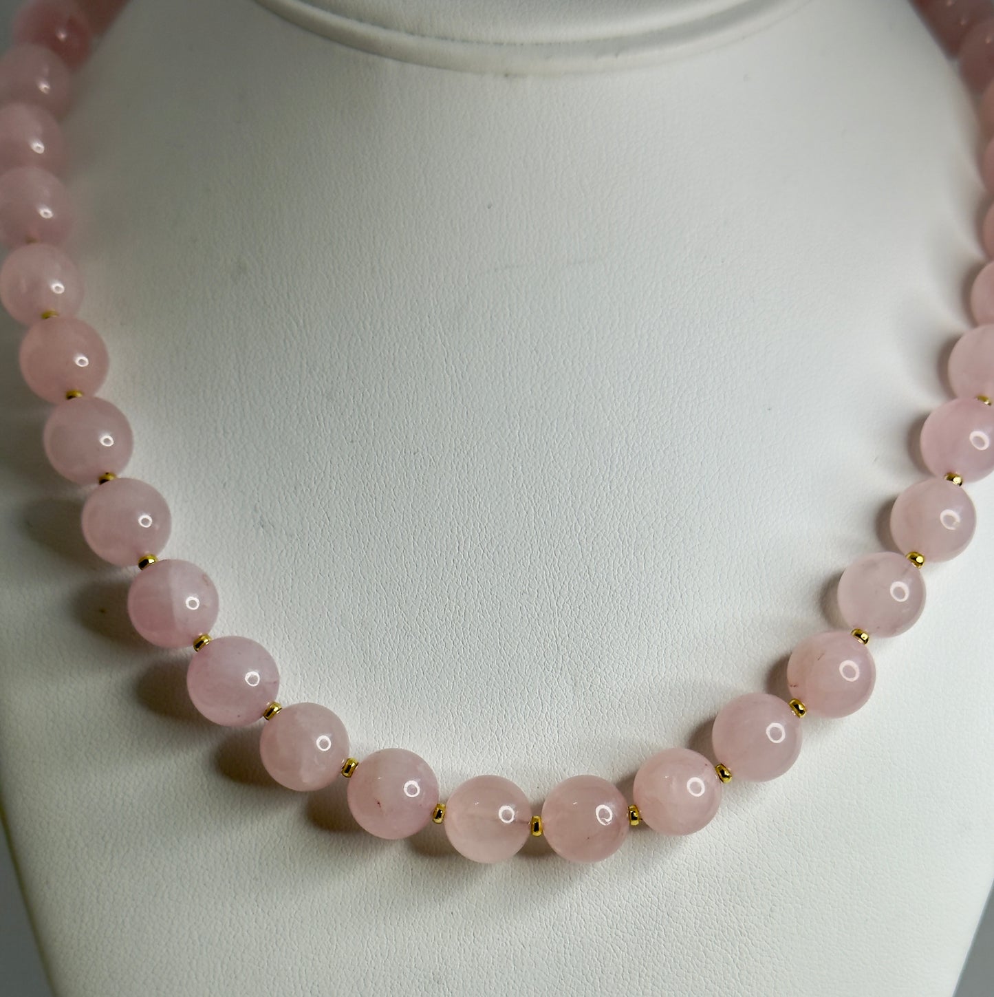 Rose Quartz Beaded Necklace