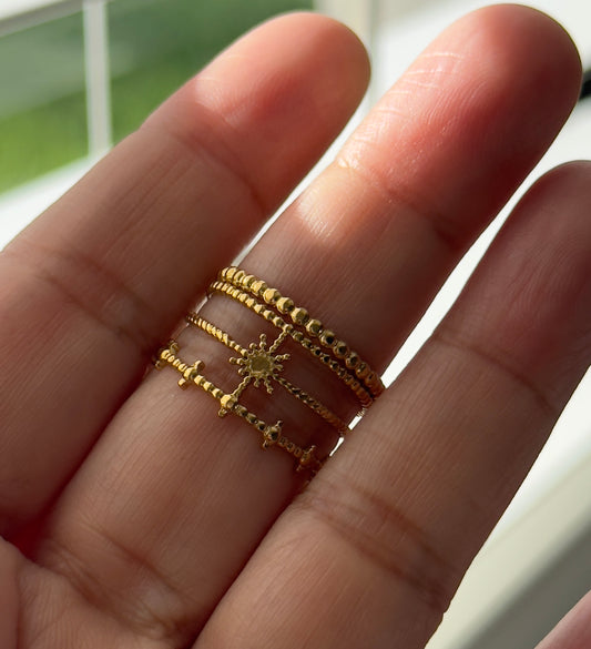 Sun Beaded Ring