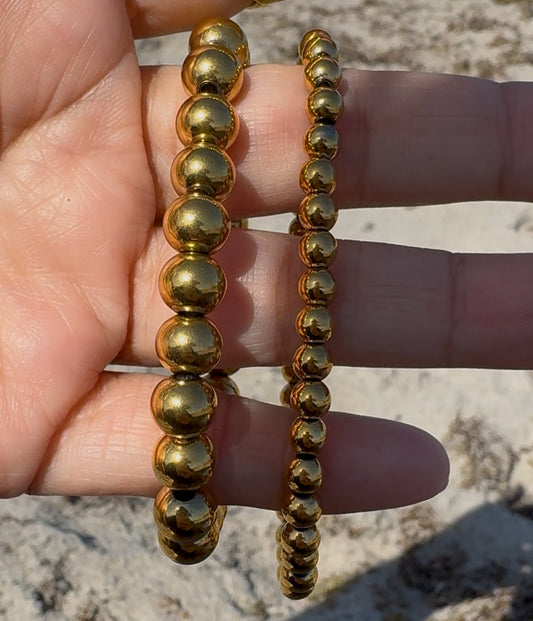 Stainless Steel Beaded Bracelets