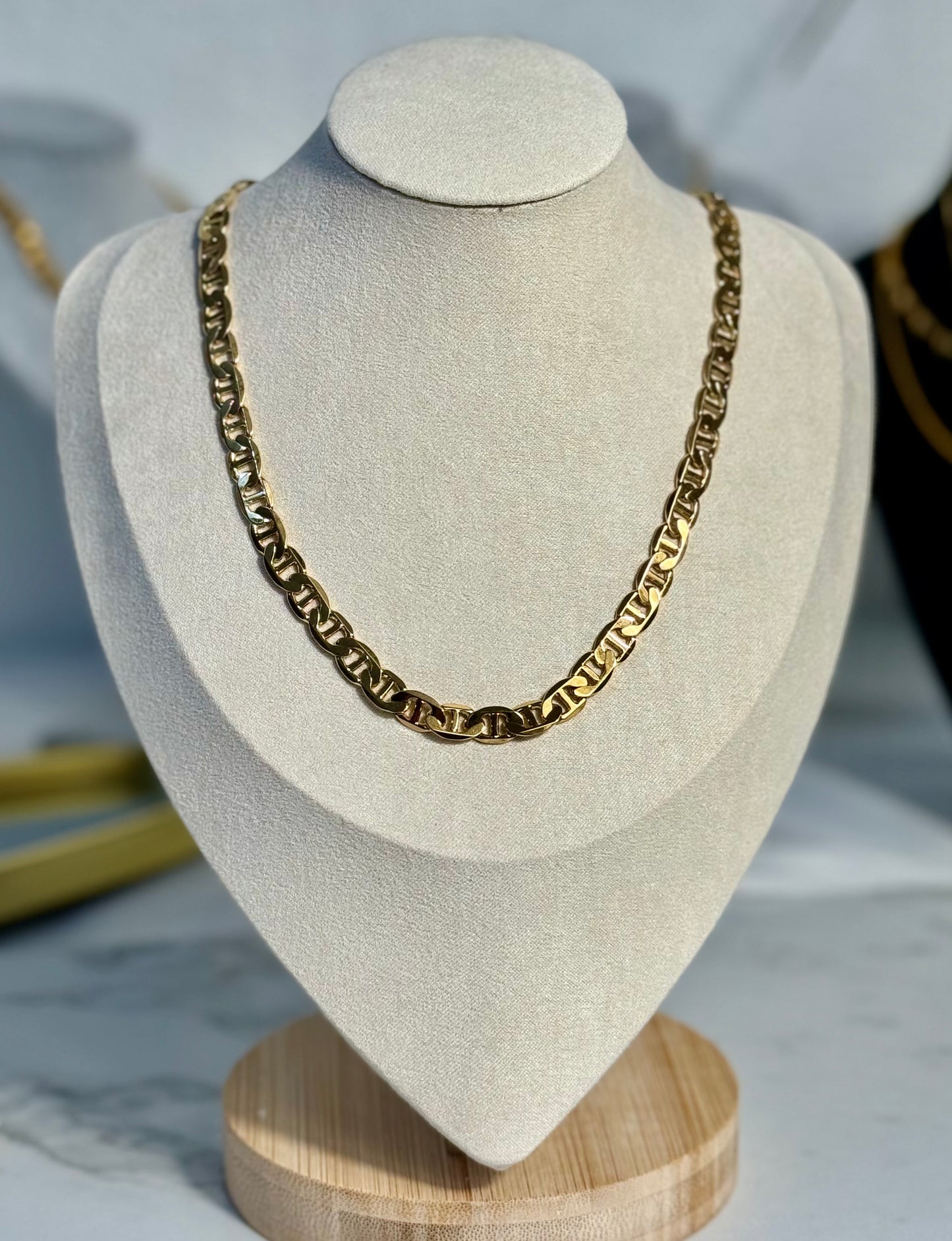 18KT  Stainless Steel Laminated Necklace