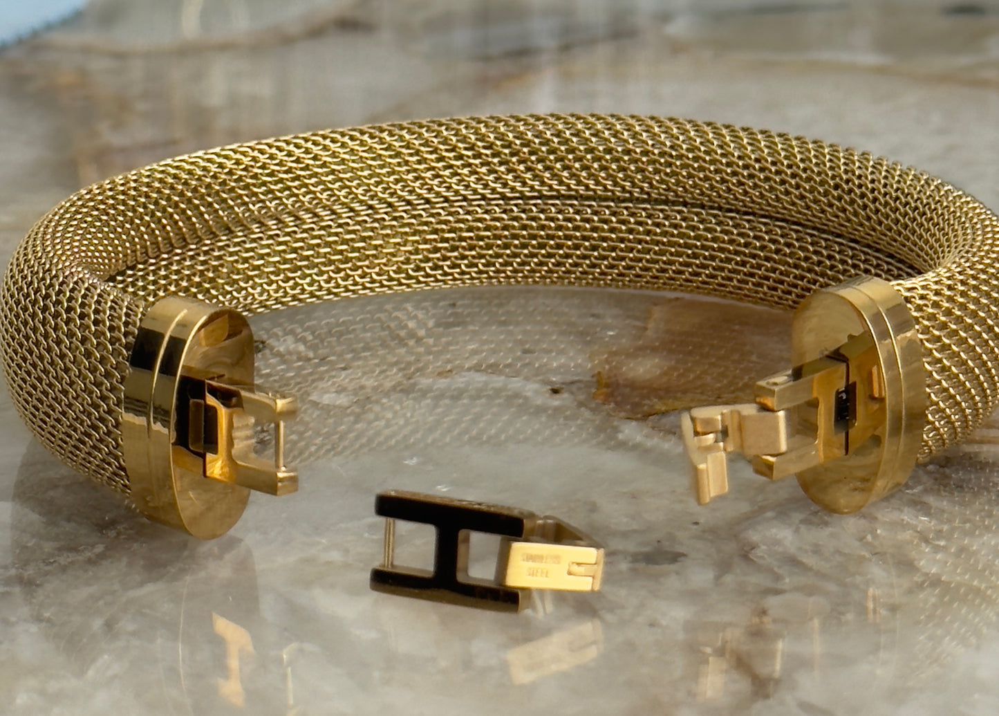 Chunky Textured Bangle Cuff