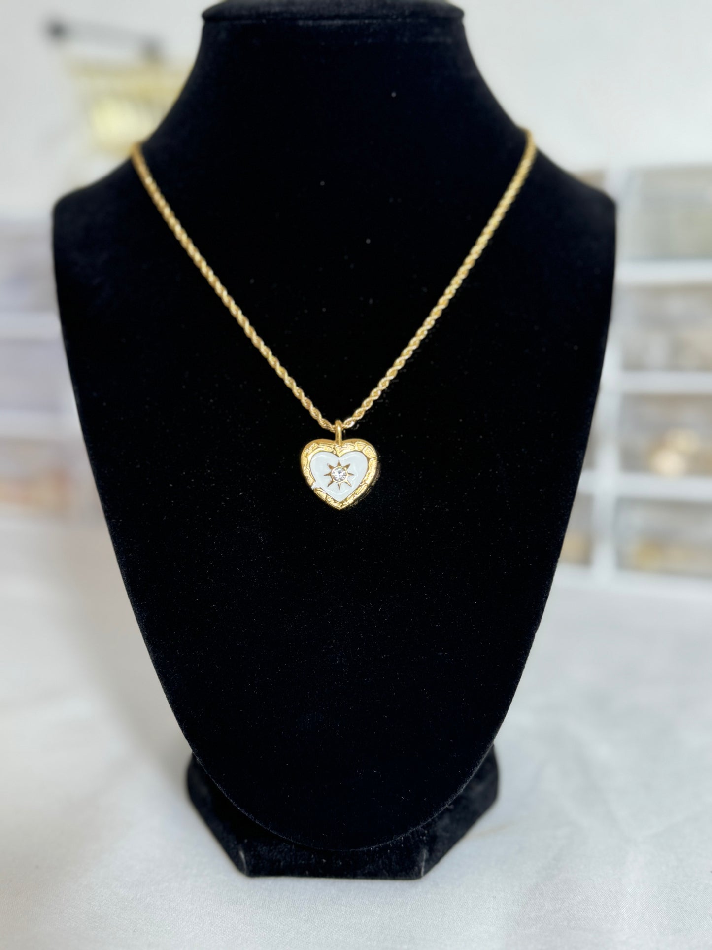 Rope Chain With Heart Charm