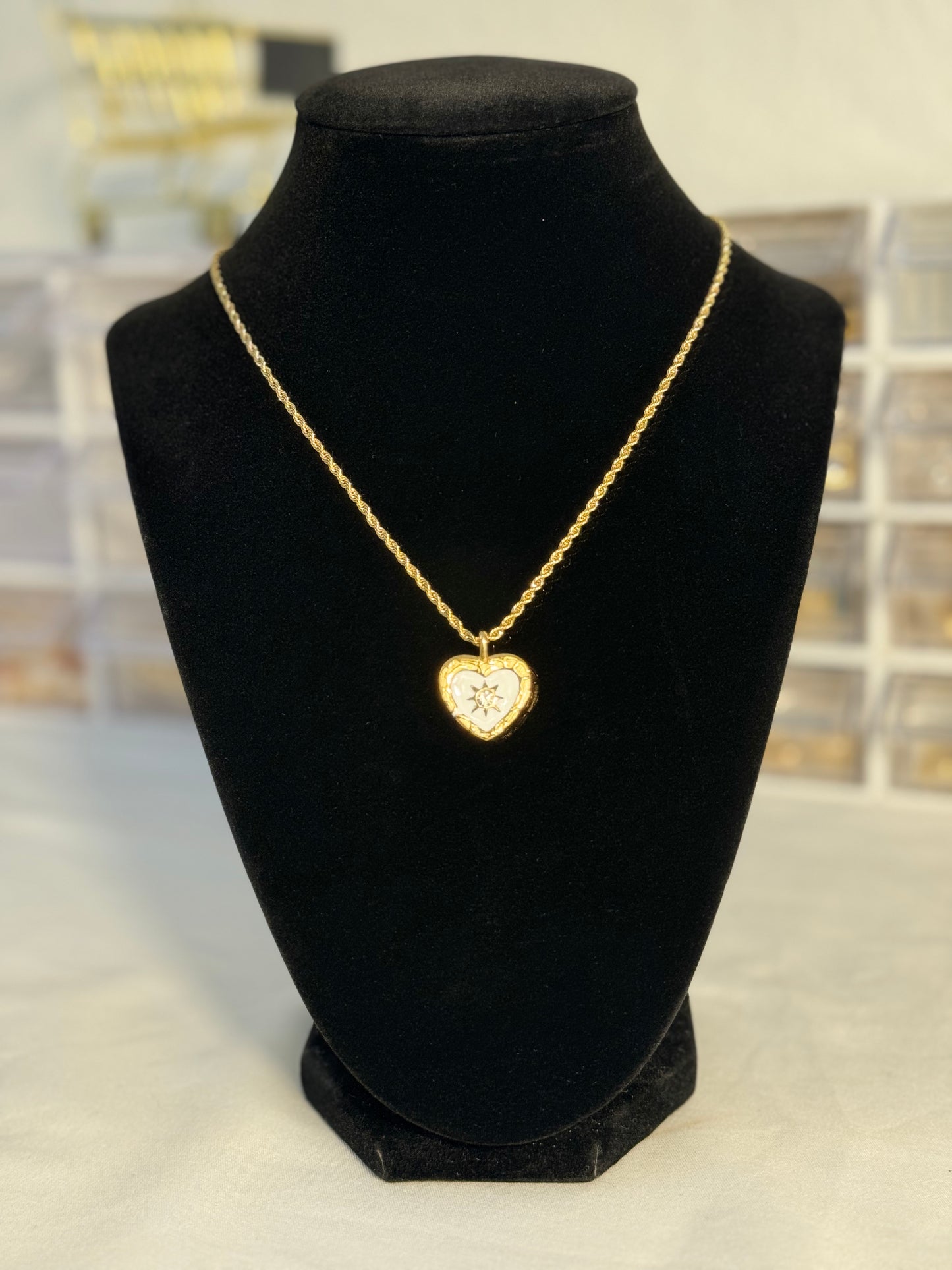 Rope Chain With Heart Charm