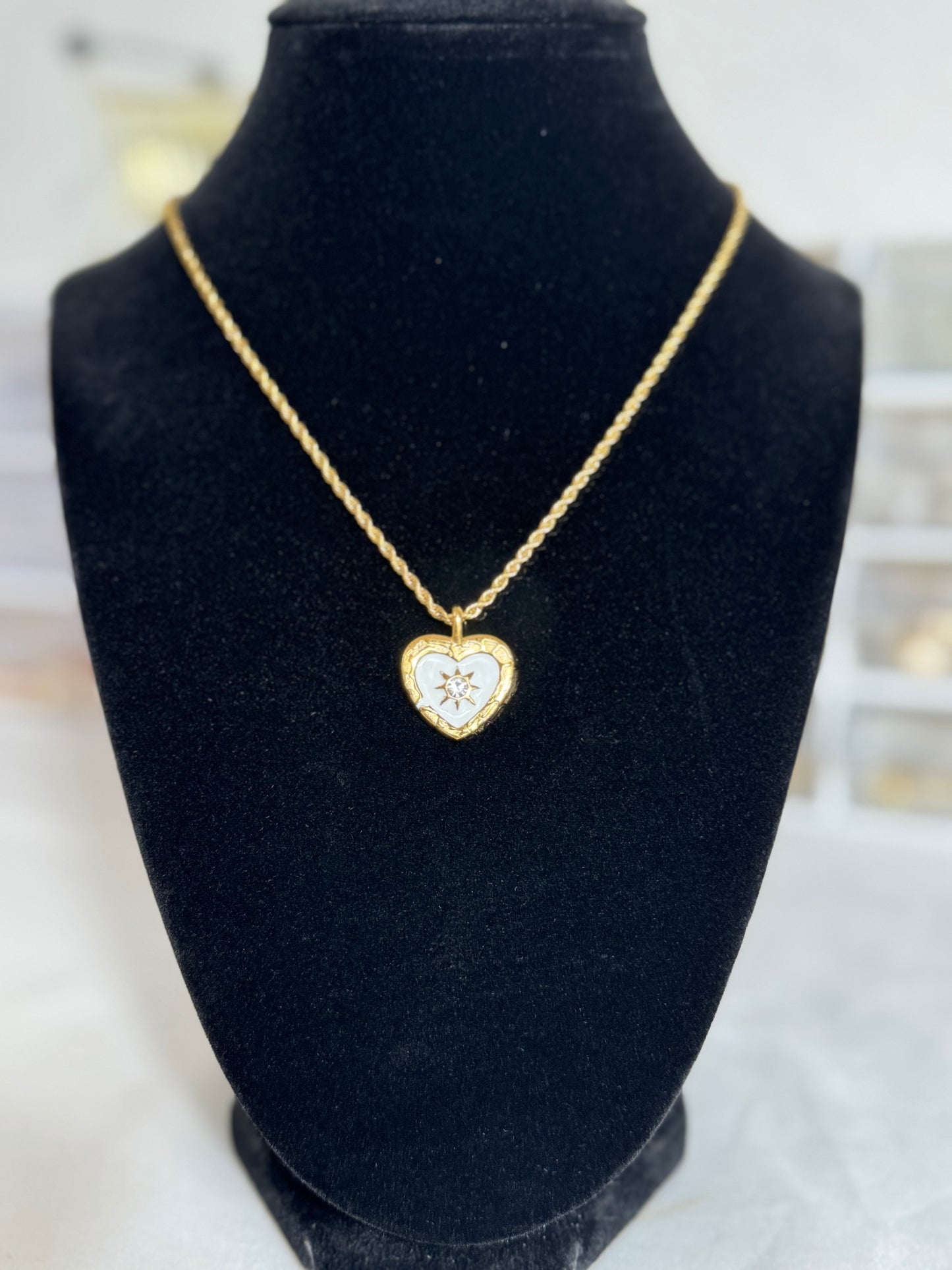 Rope Chain With Heart Charm