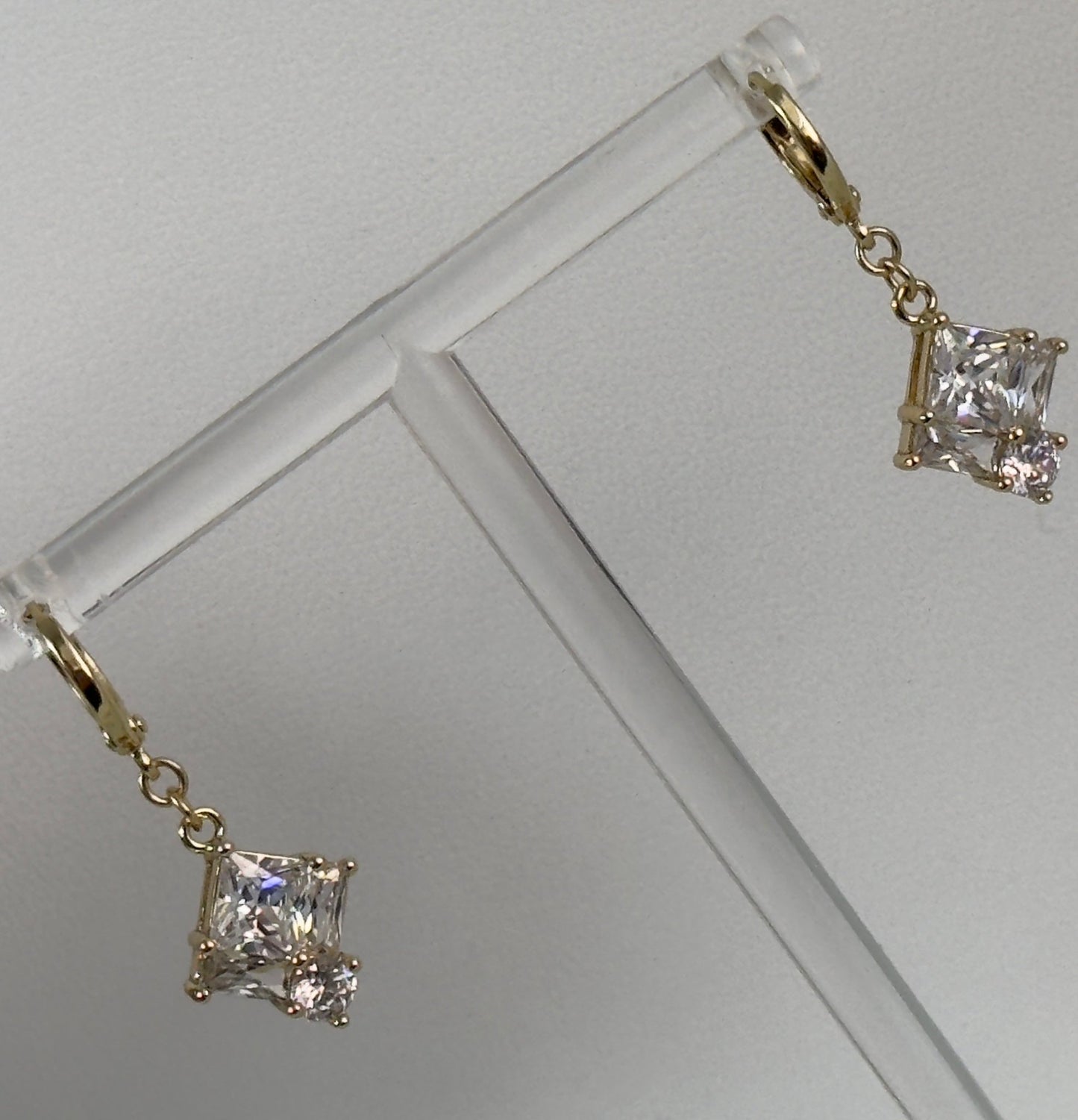 Crystal dangle hoops - Figi JewelsHoop earrings