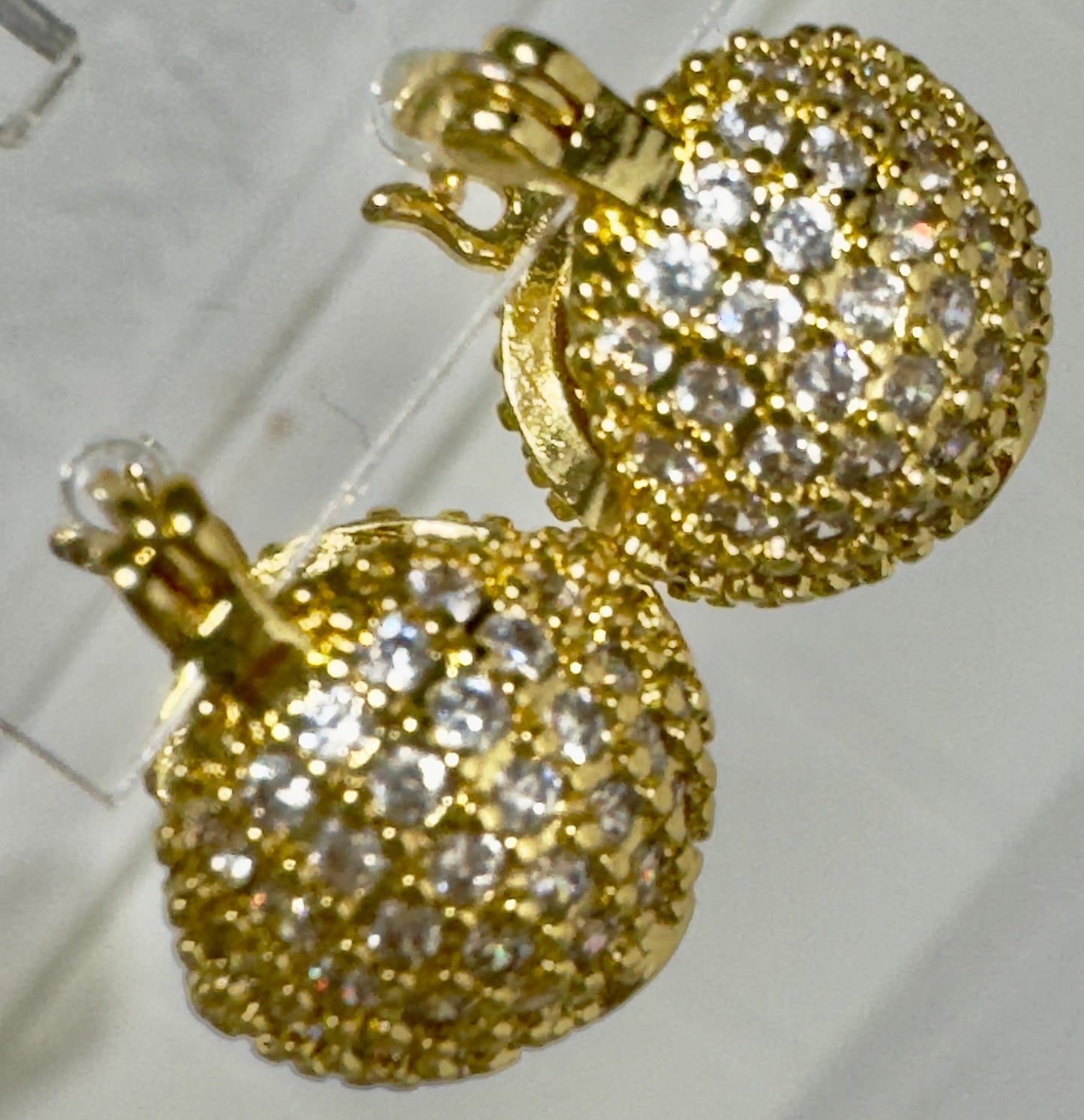 Disco ball full zirconium - Figi JewelsHoop earrings