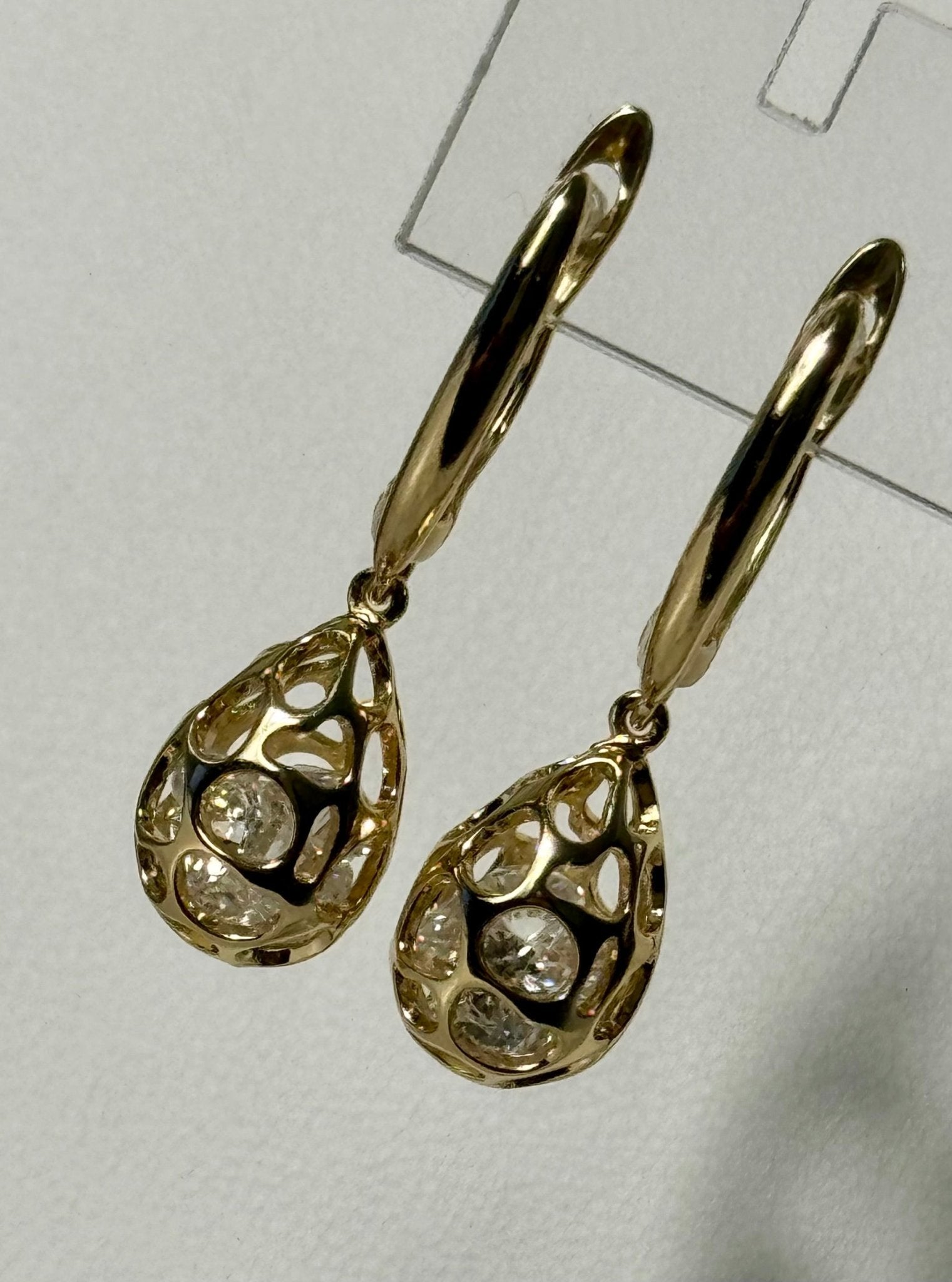 Drop zicornium hoops - Figi JewelsHoop earrings