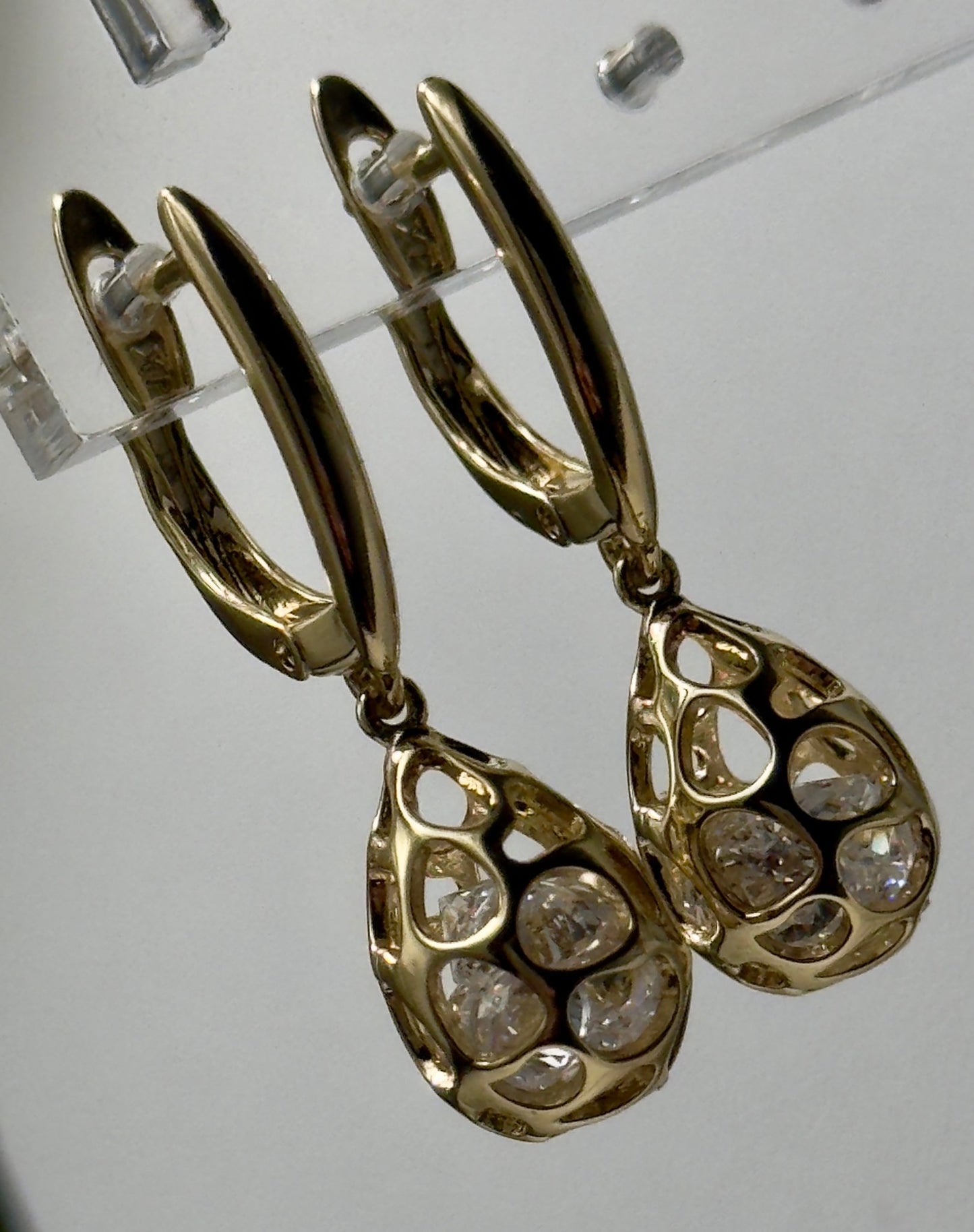 Drop zicornium hoops - Figi JewelsHoop earrings