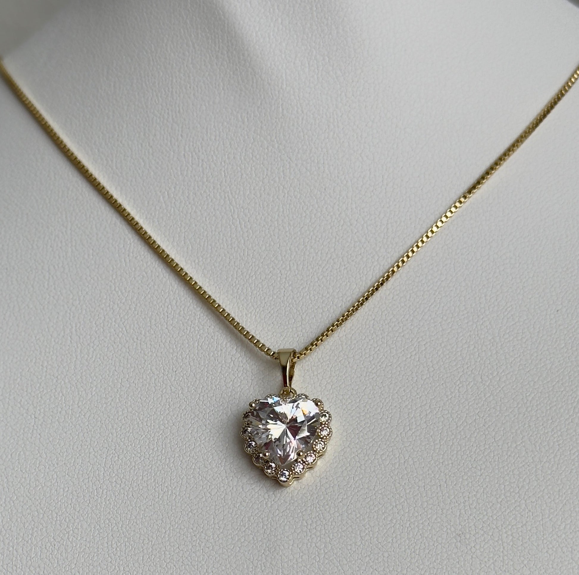 Heart charm necklace - Figi JewelsChain