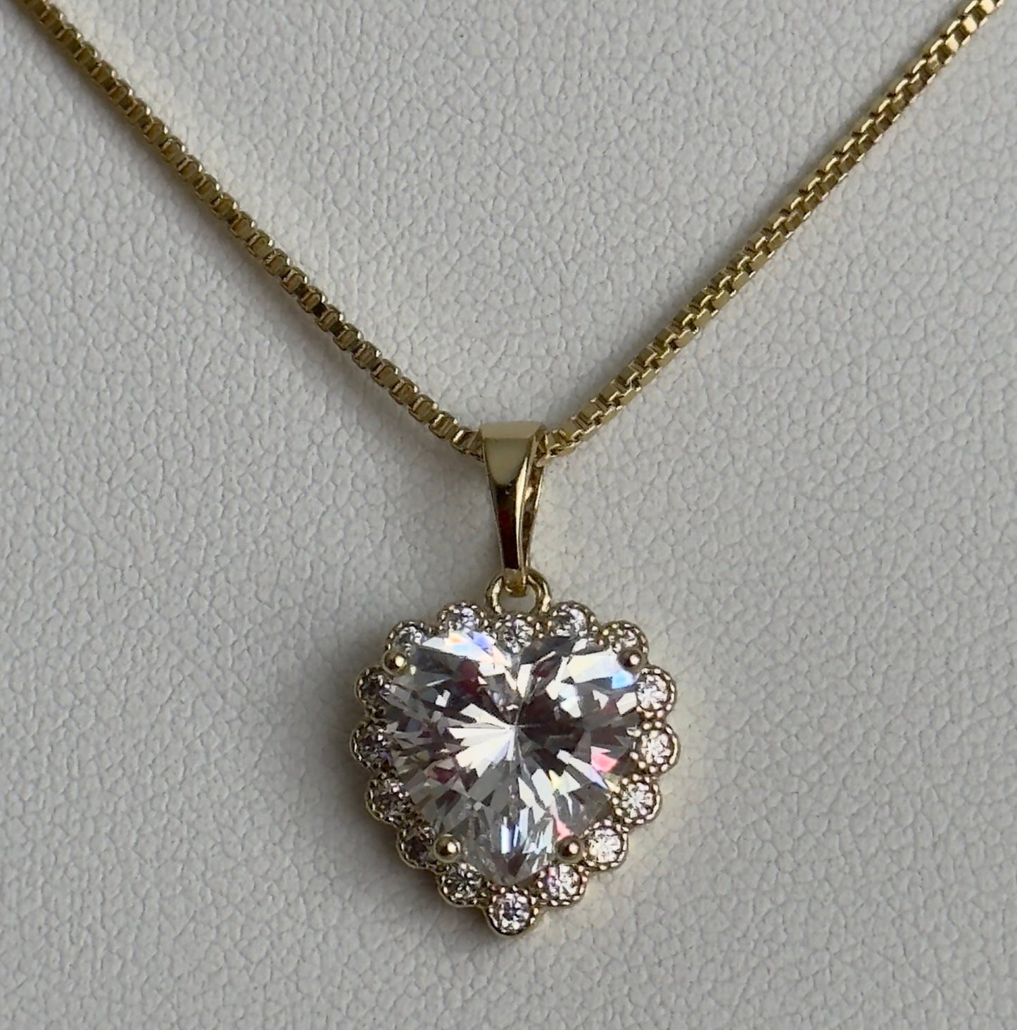 Heart charm necklace - Figi JewelsChain