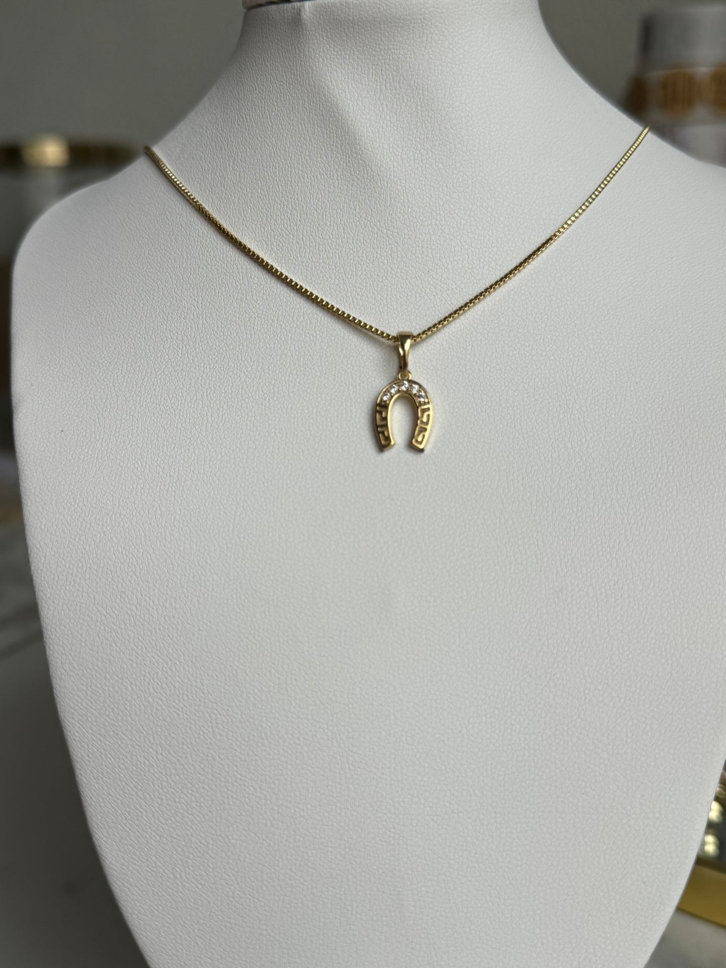 Horse shoe charm necklace - Figi JewelsNecklaces