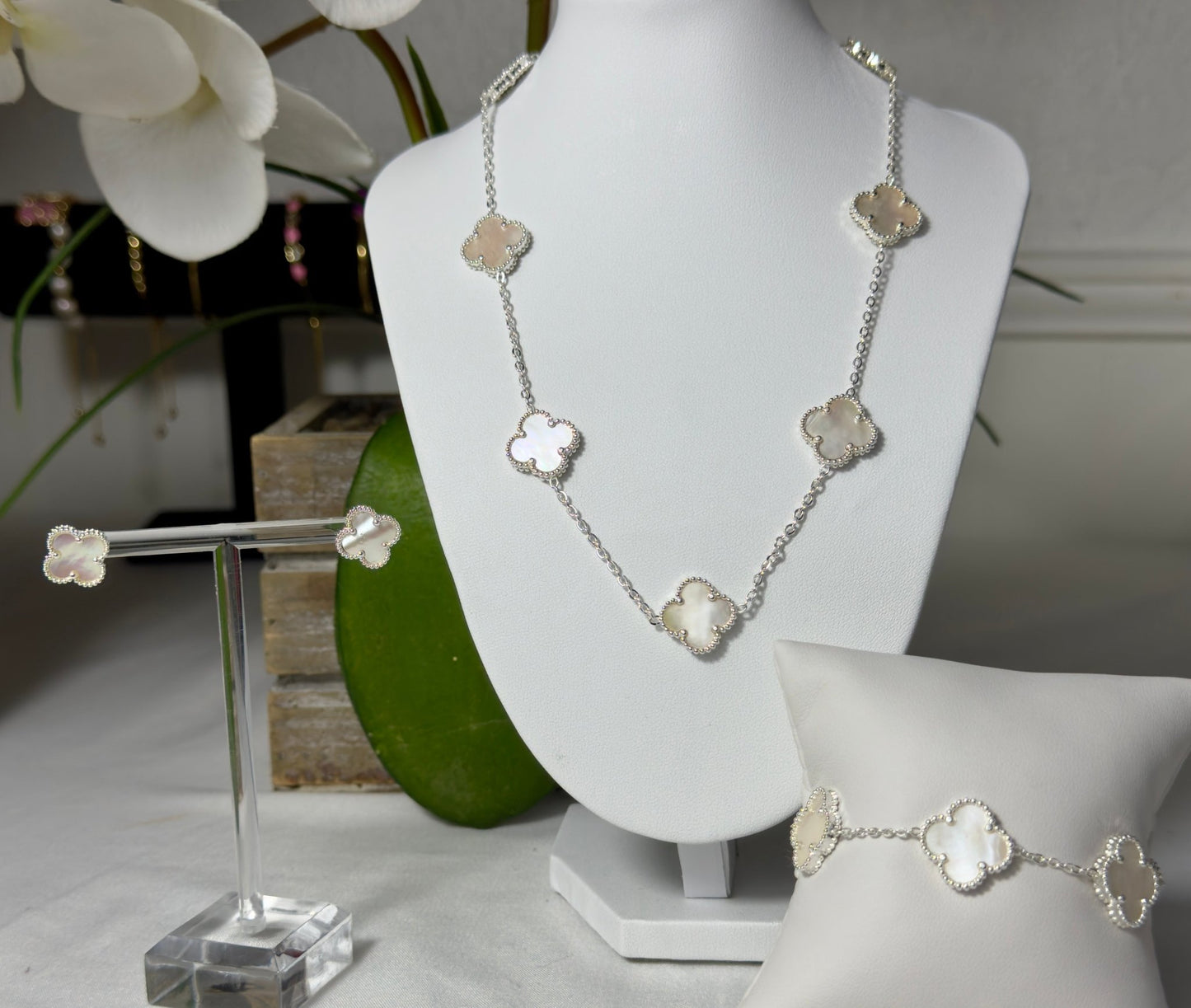 Multiclover set in silver (3 piece) - Figi Jewels