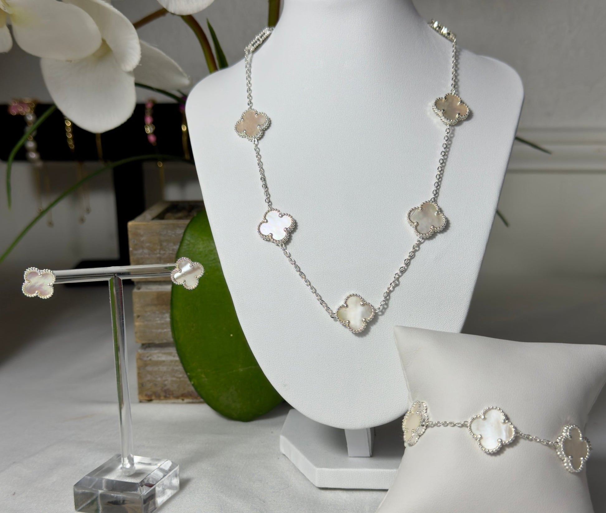 Multiclover set in silver (3 piece) - Figi Jewels