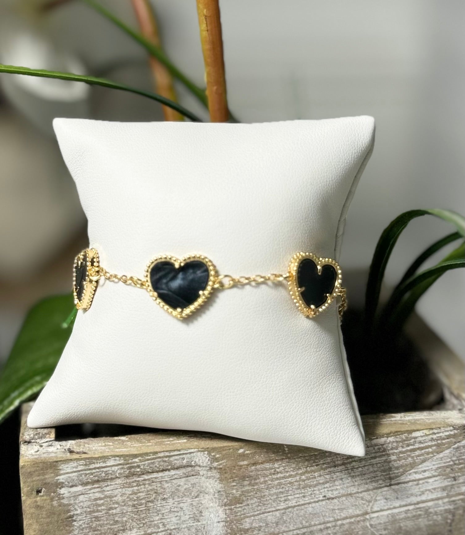 Multihearts up and down adjustable bracelet - Figi Jewels