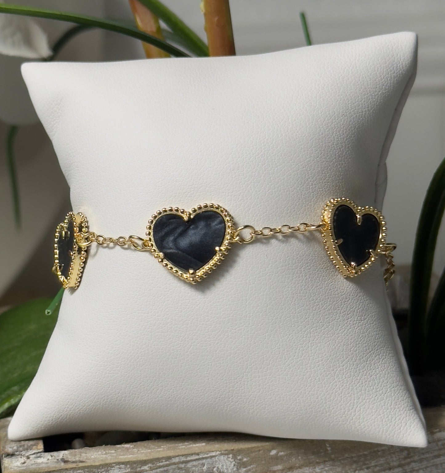 Multihearts up and down adjustable bracelet - Figi Jewels