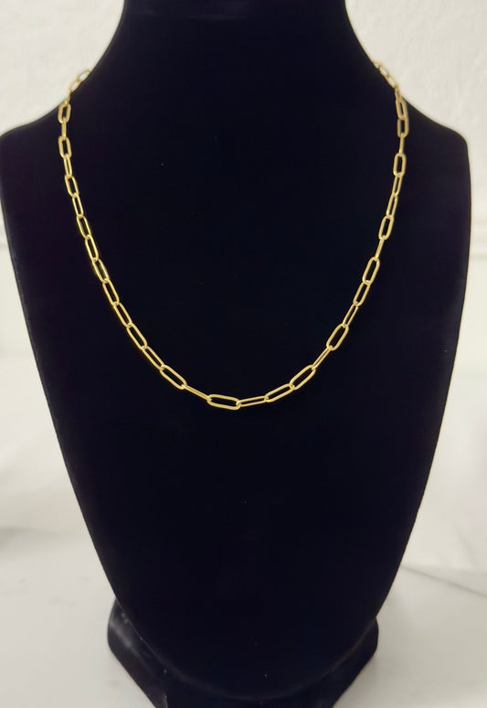 Paper clip chain gold - Figi Jewels