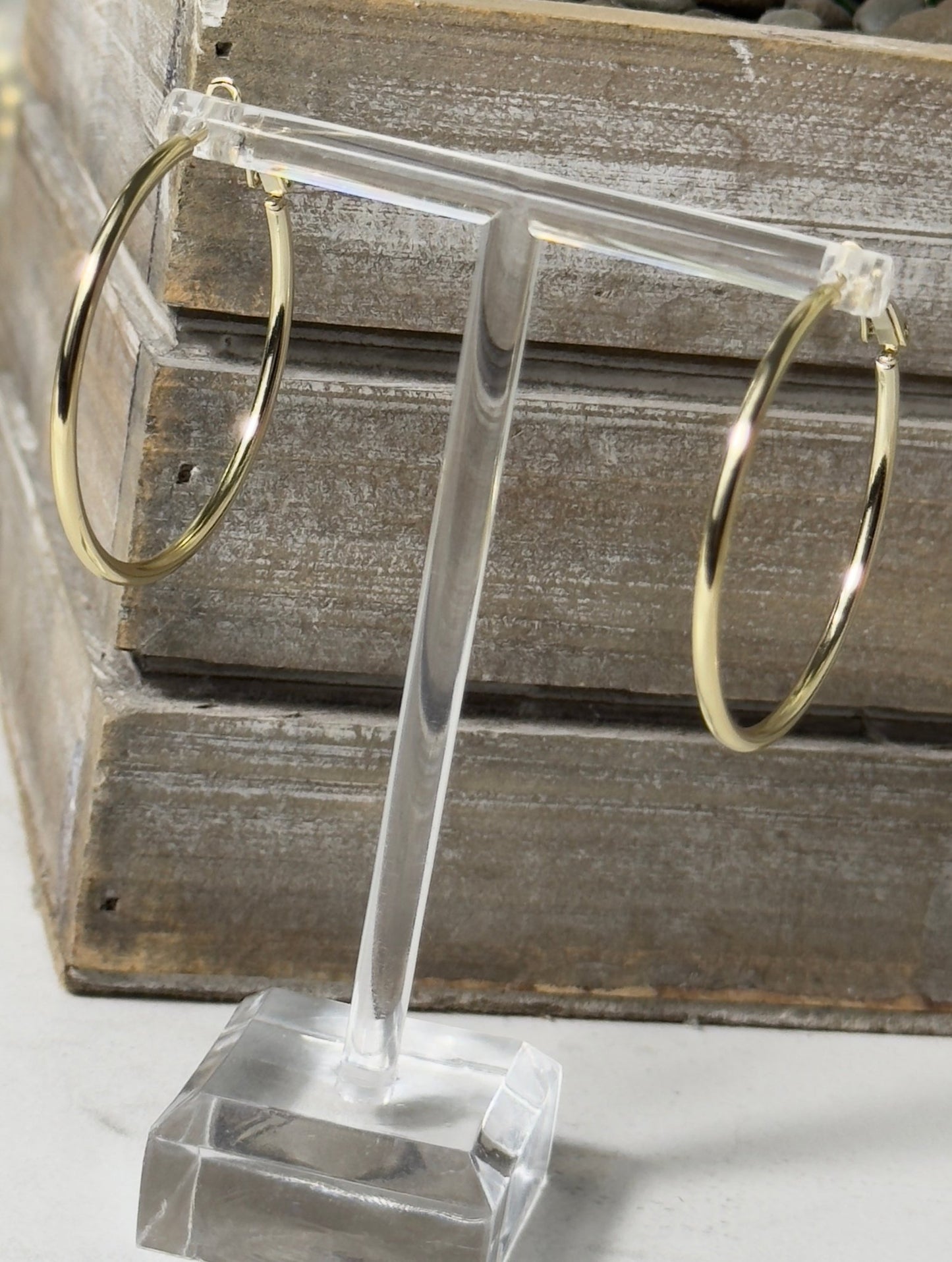 Plain thin hoops - Figi JewelsHoop earrings