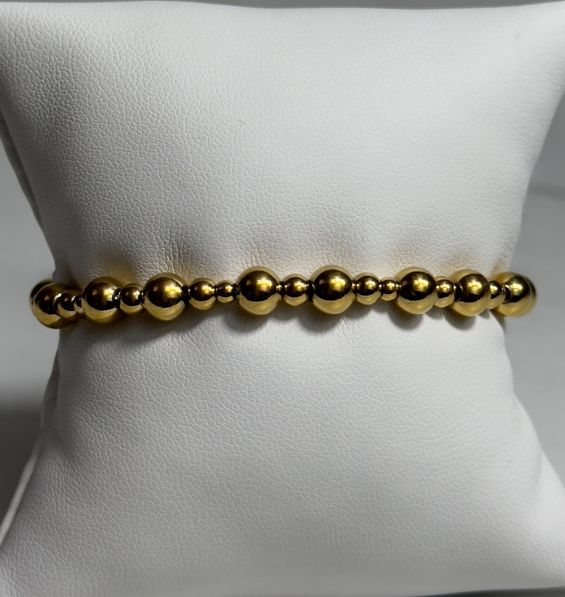 Small and big beads mix gold adjustable - Figi JewelsBeads bracelet