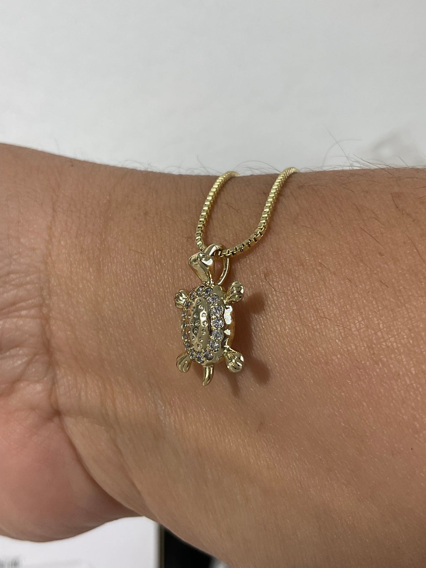 Turtle 🐢 necklace with crystals - Figi Jewels